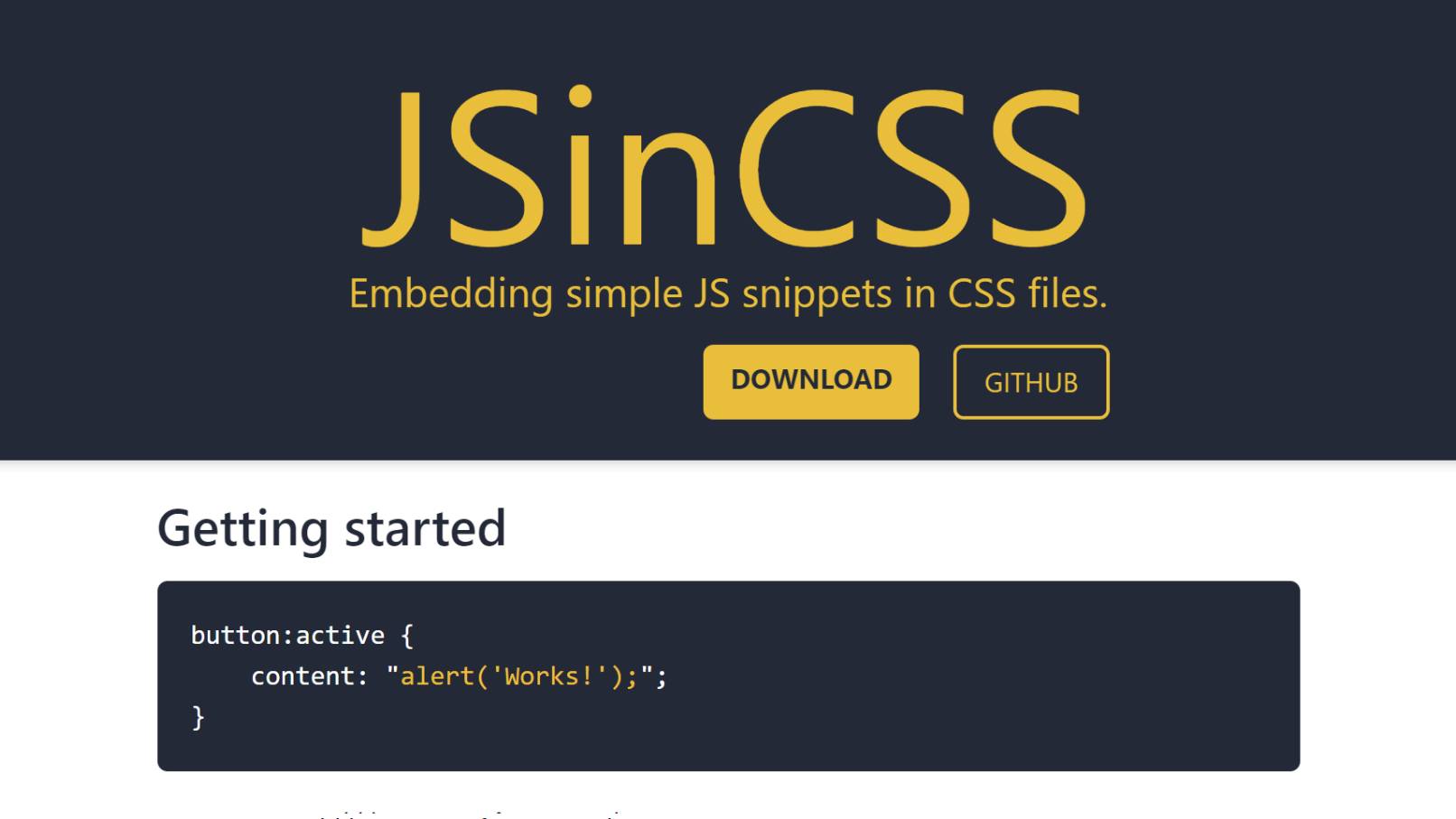 css for js