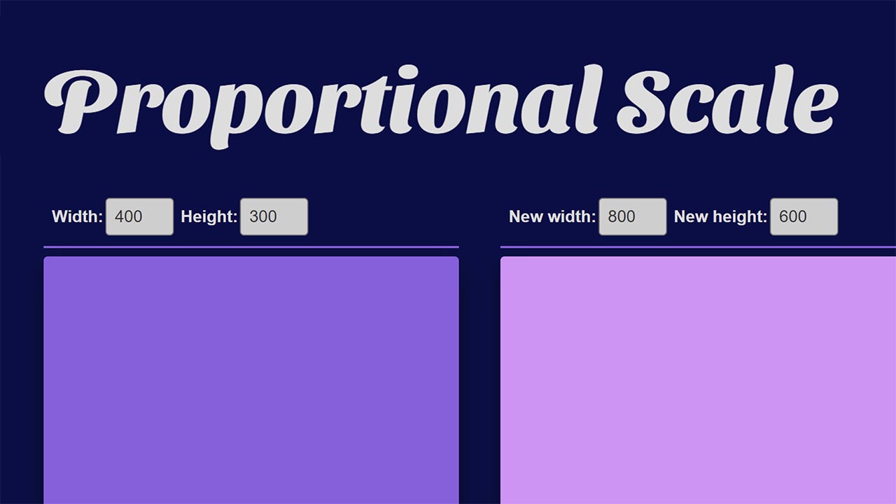 Proportional Scale App